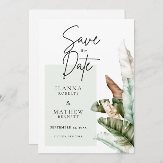 Sparen de Datum de Vertrouwelijke Aankondiging van (Voorkant / Achterkant)