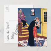 sparen de Datum, de Vreemde Liefde en de Romance Aankondigingskaart (Voorkant / Achterkant)