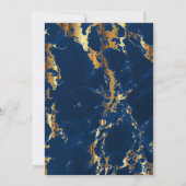 Sparen de Datum Deep Blue en de Gouden Marmer Save The Date (Achterkant)