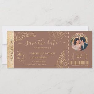 Sparen de Datum die de Beach Foto van de Wereldkaa Kaart