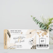 Sparen de Datum die de Beach van de Wereldkaart va Kaart (Staand voorkant)