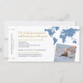 Sparen de Datum die de Blauwe Wereldkaart van de F (Achterkant)