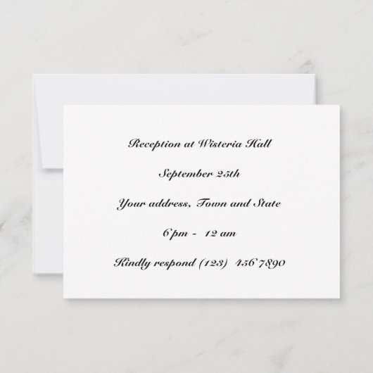 Sparen de Datum die de Kaart van de Reactie van he (Achterkant)