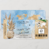 Sparen de Datum die Pas van de Wereldkaart van de Kaart (Voorkant / Achterkant)