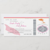 Sparen de Datum die Pass aan Aruba overgaat Save The Date (Voorkant)