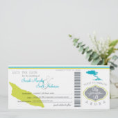 Sparen de Datum die Pass aan Aruba overgaat Save The Date (Staand voorkant)