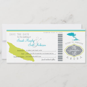 Sparen de Datum die Pass aan Aruba overgaat Save The Date