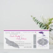 Sparen de Datum die Pass aan Aruba overgaat Save The Date (Staand voorkant)