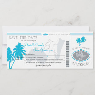 Sparen de Datum die Pass aan Australië instapt Save The Date
