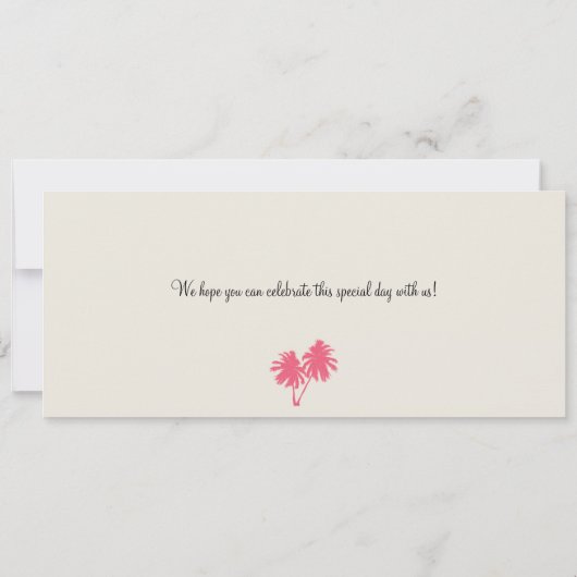 Sparen de Datum die Pass aan Bahama's het instappe Save The Date (Achterkant)