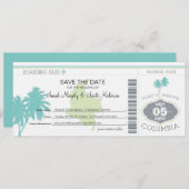 Sparen de Datum die Pass aan Colombia overgaat Save The Date (Voorkant / Achterkant)