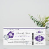 Sparen de Datum die Pass aan Hawaii overgaat Save The Date (Staand voorkant)