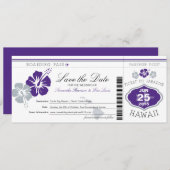 Sparen de Datum die Pass aan Hawaii overgaat Save The Date (Voorkant / Achterkant)