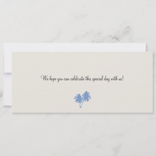 Sparen de Datum die Pass aan Hawaii overgaat Save The Date (Achterkant)