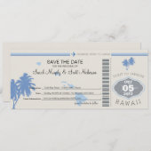 Sparen de Datum die Pass aan Hawaii overgaat Save The Date (Voorkant / Achterkant)
