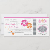 Sparen de Datum die Pass aan Hawaii overgaat Save The Date (Voorkant)