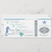 Sparen de Datum die Pass aan Hawaii overgaat Save The Date (Voorkant)