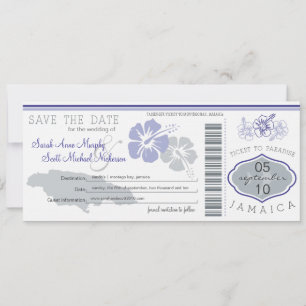 Sparen de Datum die Pass aan Jamaica het instappen Save The Date