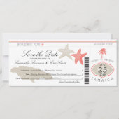 Sparen de Datum die Pass aan Jamaica het instappen Save The Date (Voorkant)