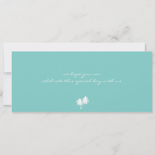 Sparen de Datum die Pass aan Jamaica het instappen Save The Date (Achterkant)