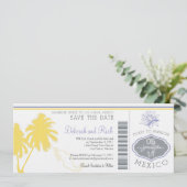 Sparen de Datum die Pass aan Mexico het instappen Save The Date (Staand voorkant)