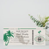 Sparen de Datum die Pass aan Mexico het instappen Save The Date (Staand voorkant)