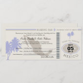 Sparen de Datum die Pass aan Mexico het instappen Save The Date (Voorkant / Achterkant)