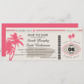 Sparen de Datum die Pass aan Puerto Rico het insta Save The Date (Voorkant / Achterkant)