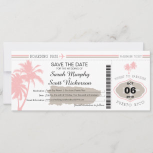 Sparen de Datum die Pass aan Puerto Rico het insta Save The Date