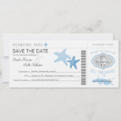 Sparen de Datum die Pass aan St. Thomas instapt Save The Date (Voorkant)