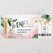 Sparen de Datum die Wereldkaart Beach Invita van d Kaart (Voorkant / Achterkant)