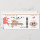 Sparen de Datum Dominicaanse Republiek die Pass in Save The Date (Voorkant)