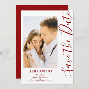 Sparen de Datum Donkere Rode Stijlvolle Moderne Wu