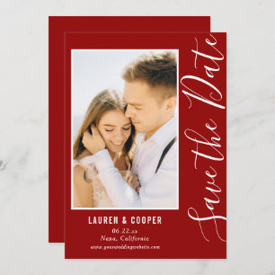 Sparen de Datum Donkere Rode Stijlvolle Moderne Wu