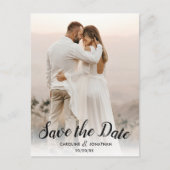 Sparen de Datum Één Grote Bekleding van de Tekst Briefkaart (Voorkant)