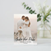 Sparen de Datum Één Grote Bekleding van de Tekst Briefkaart (Staand voorkant)