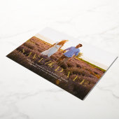 Sparen de datum eenvoudige elegante horizontale éé folie uitnodiging (Gedraaid)