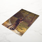 Sparen de datum eenvoudige elegante verticale één folie uitnodiging (Gedraaid)