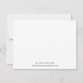 Sparen de Datum Eenvoudige Rustige Boom Fotokaart Save The Date (Achterkant)