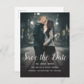 Sparen de Datum Eenvoudige Verticale Lay-out van d Aankondigingskaart (Voorkant / Achterkant)