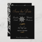 Sparen de Datum Eenvoudige Weddenschap van de Wint Save The Date (Voorkant / Achterkant)