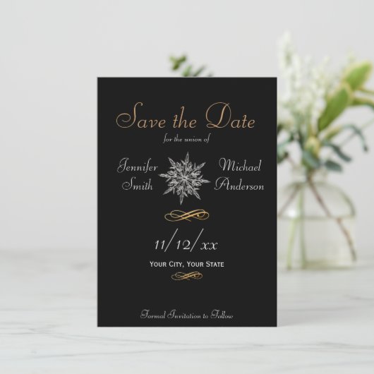 Sparen de Datum Eenvoudige Weddenschap van de Wint Save The Date (Staand voorkant)