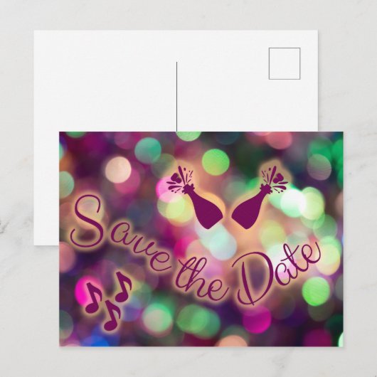 Sparen de Datum Einladungskarte! Briefkaart (Voorkant / Achterkant)