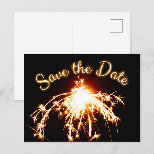 Sparen de Datum Einladungskarte! Briefkaart (Voorkant / Achterkant)