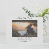 Sparen de Datum Elegant Formele Foto Licht Grijs (Staand voorkant)