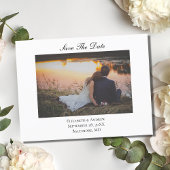 Sparen de Datum Elegant Formele QR Code Weddenscha Aankondigingskaart