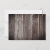 Sparen de Datum Elegant Rustic Getextureerd Hout Save The Date (Achterkant)