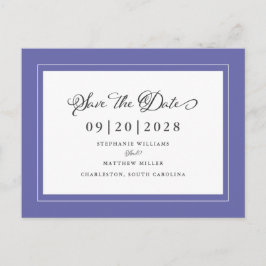 Sparen de Datum Elegant Wedding Trendy Aankondigingskaart