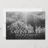 Sparen de datum elegante foto magnetische uitnodiging (Voorkant)