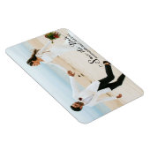 sparen de datum, elegante handgeschreven trouwfoto magneet (Rechterzijde)